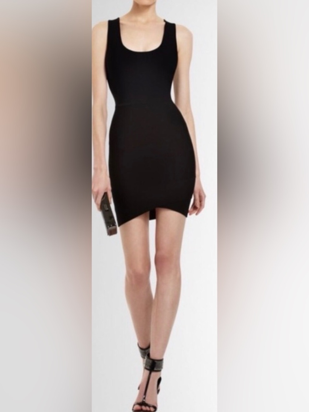 BCBGMAXAZRIA Gisela Black Bandage Bodycon Dress Size M